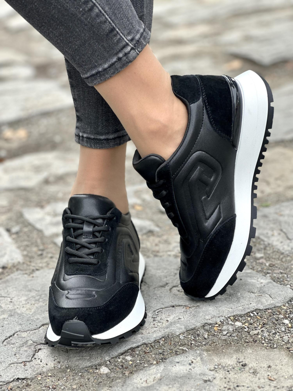 Damskie sneakersy skórzane