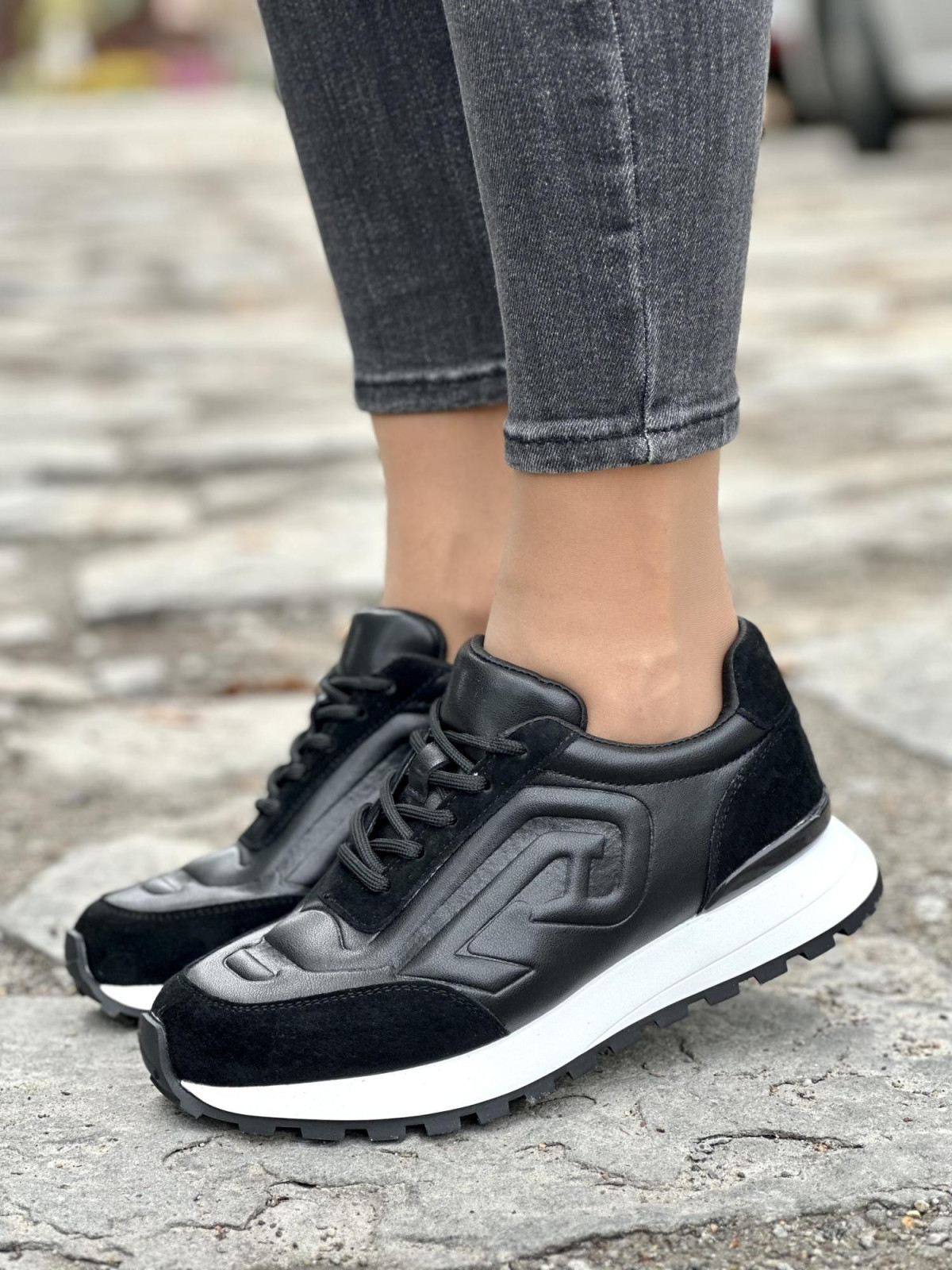 Damskie sneakersy skórzane