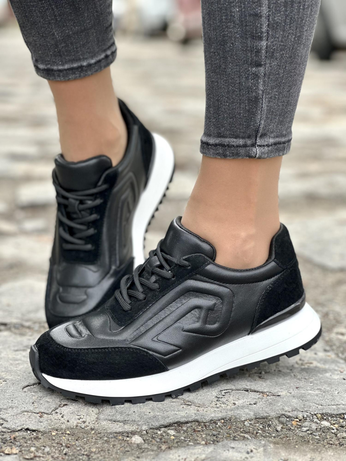 Damskie sneakersy skórzane