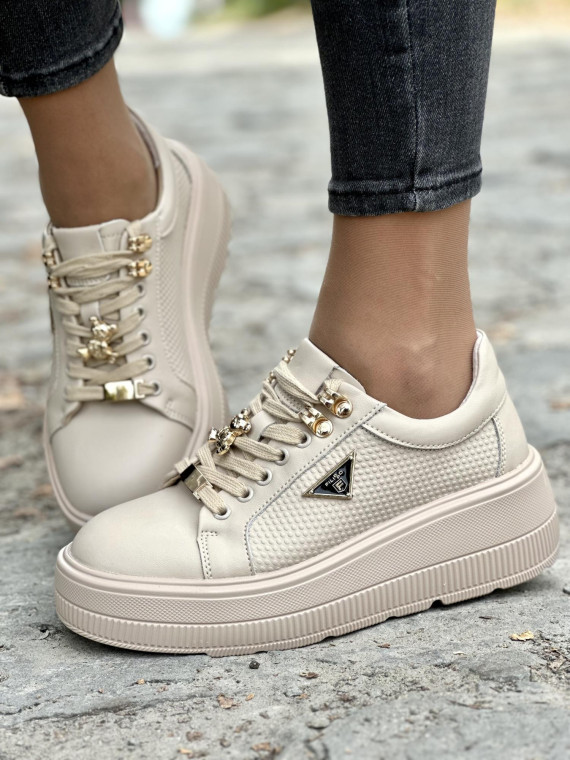 Nowoczesne sneakersy z najwyższej jakości skóry naturalnej