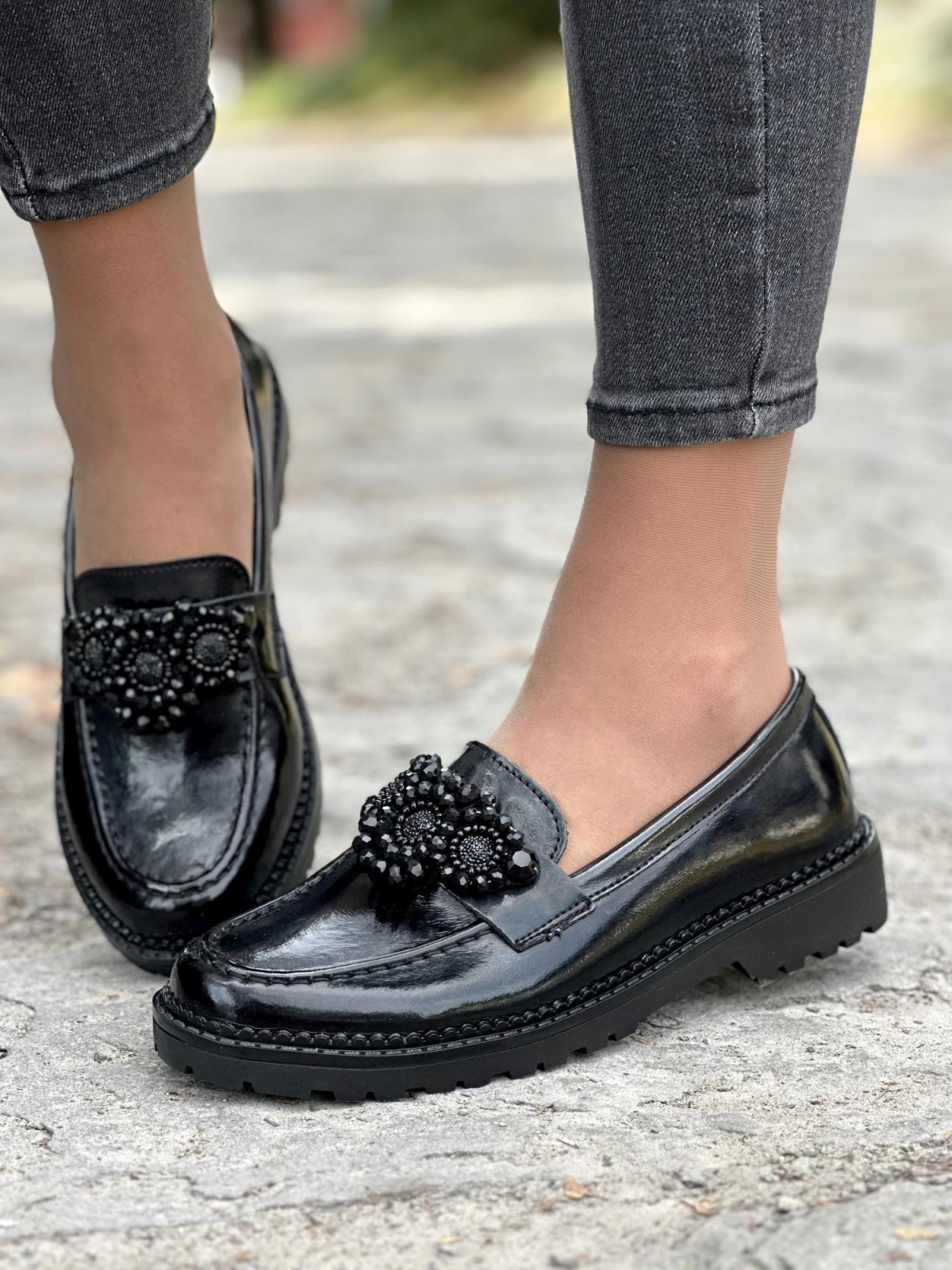 Eleganckie Mokasyny ze Skóry Naturalnej