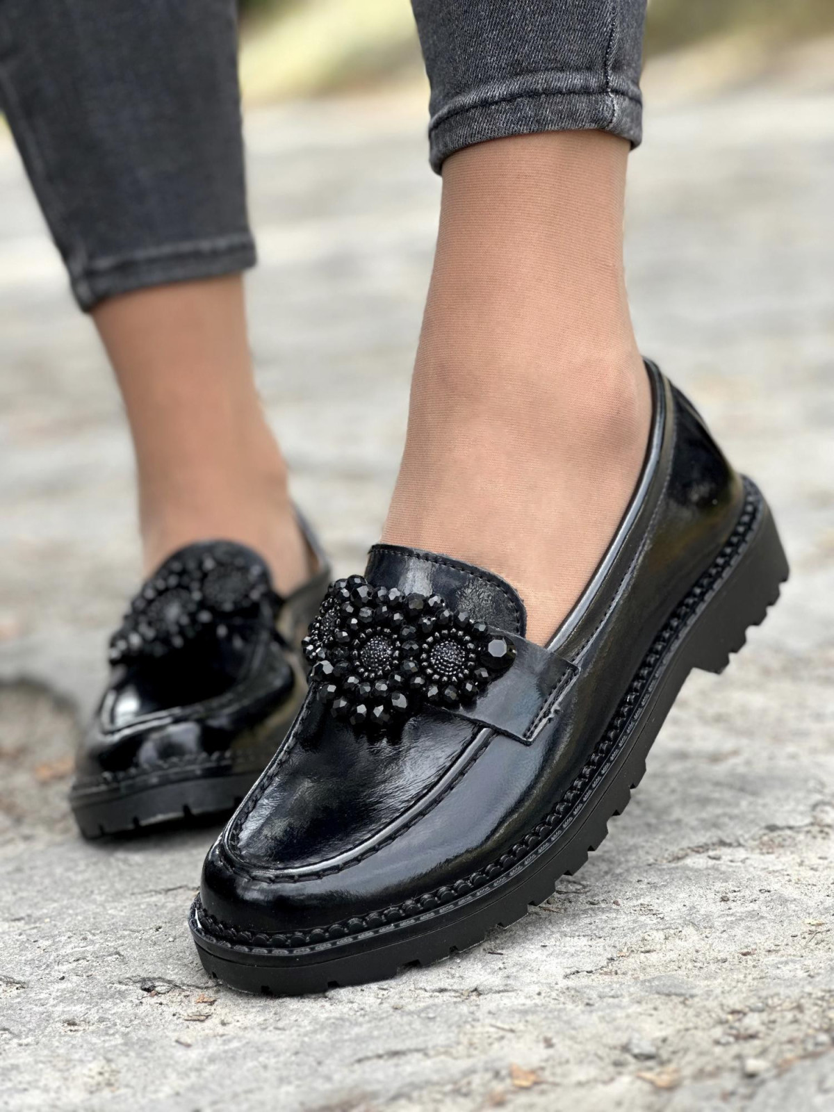 Eleganckie Mokasyny ze Skóry Naturalnej