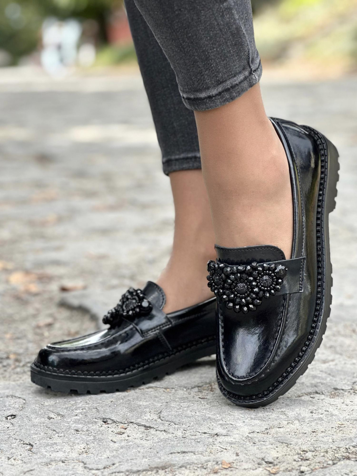 Eleganckie Mokasyny ze Skóry Naturalnej