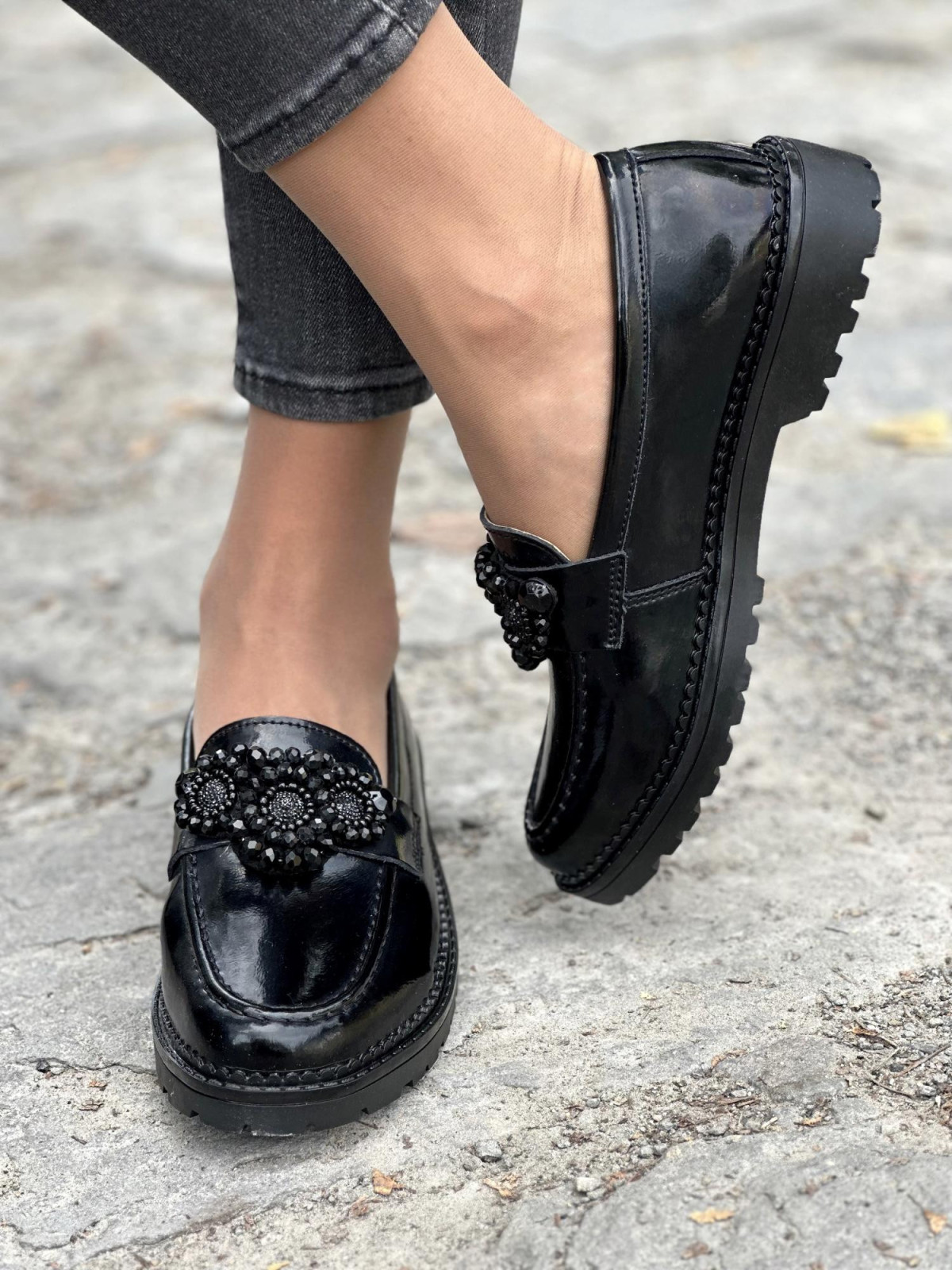 Eleganckie Mokasyny ze Skóry Naturalnej