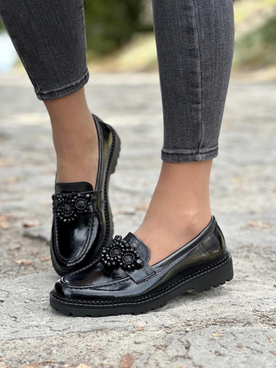 Eleganckie Mokasyny ze Skóry Naturalnej