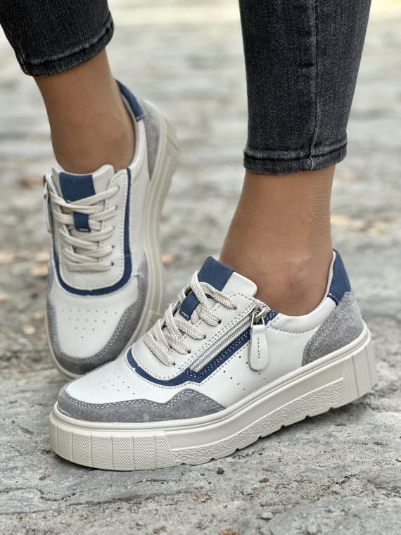 Sneakersy ze skóry naturalnej