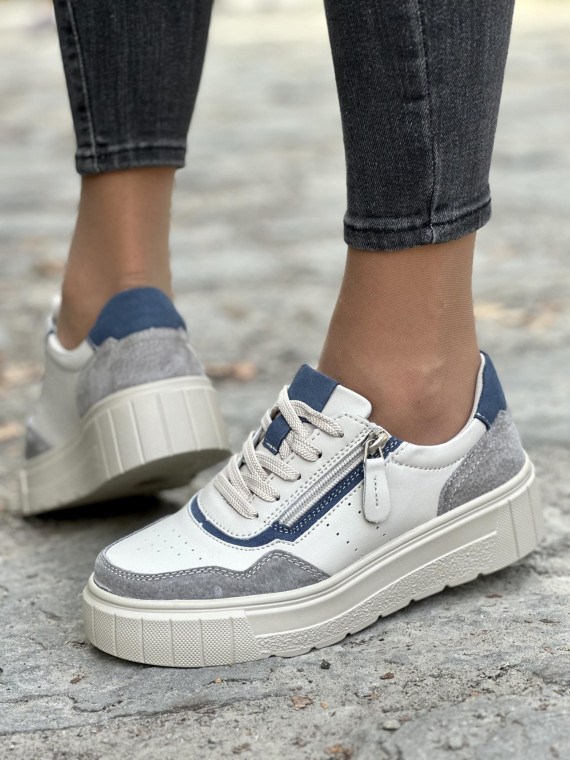 Sneakersy ze skóry naturalnej