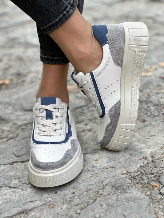 Sneakersy ze skóry naturalnej