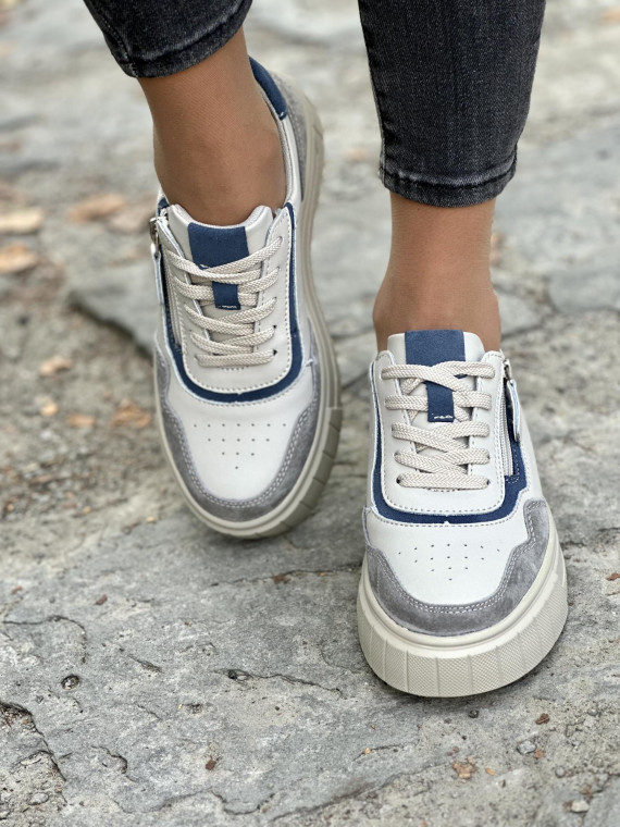 Sneakersy ze skóry naturalnej