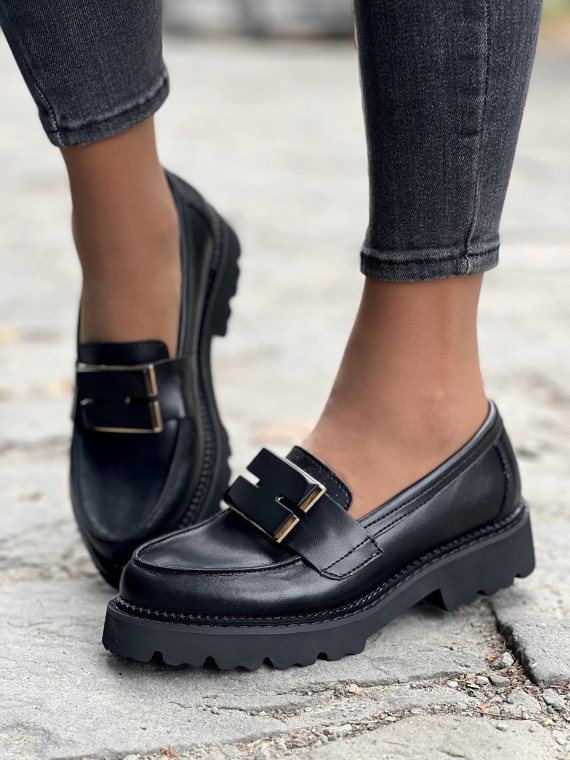 Eleganckie mokasyny ze skóry naturalnej