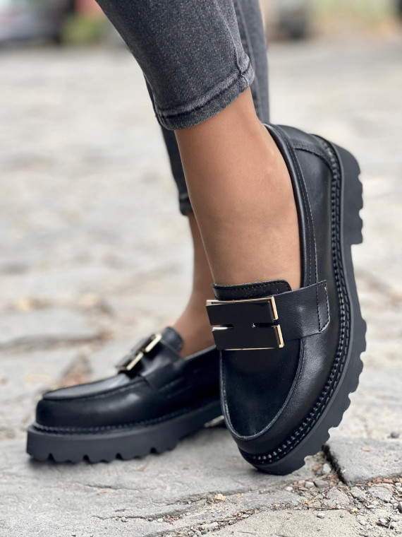 Eleganckie mokasyny ze skóry naturalnej