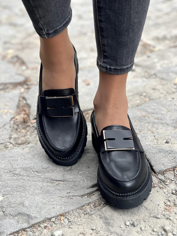 Eleganckie mokasyny ze skóry naturalnej