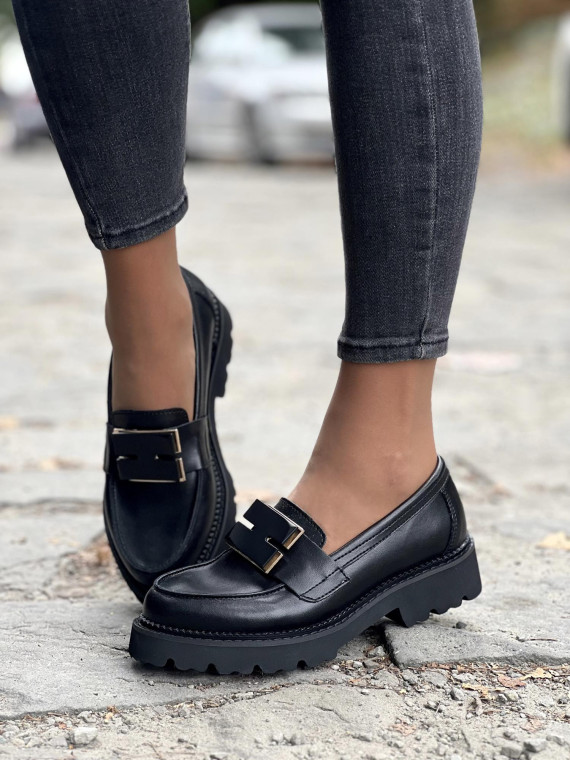 Eleganckie mokasyny ze skóry naturalnej