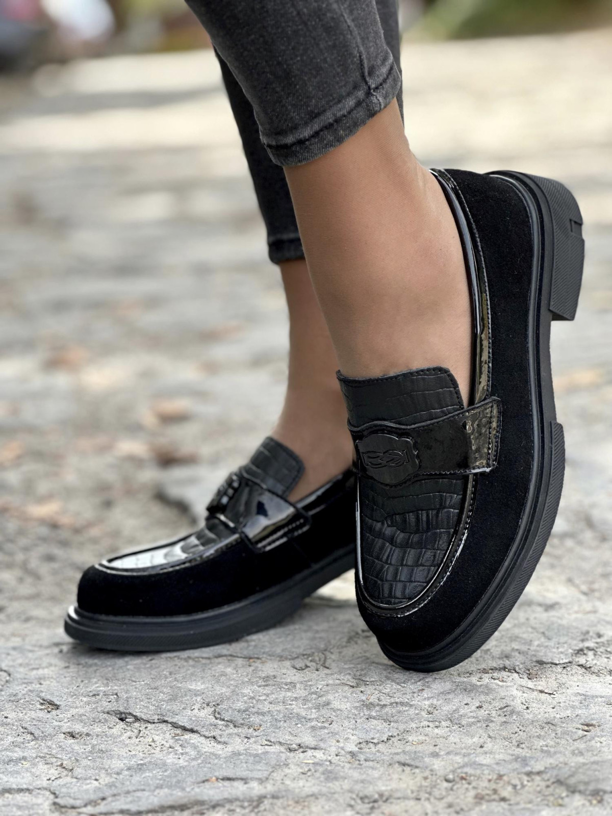 Wyjątkowe Mokasyny ze skóry naturalnej