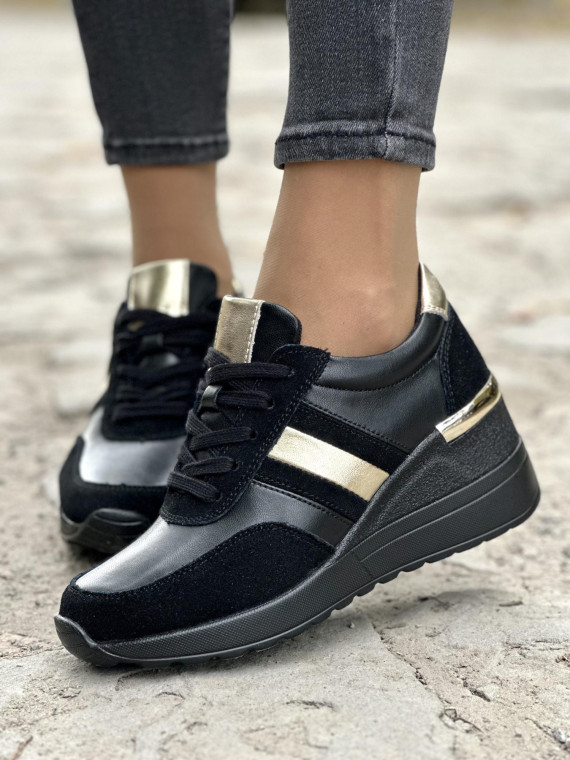 Nowoczesne sneakersy ze skóry naturalnej