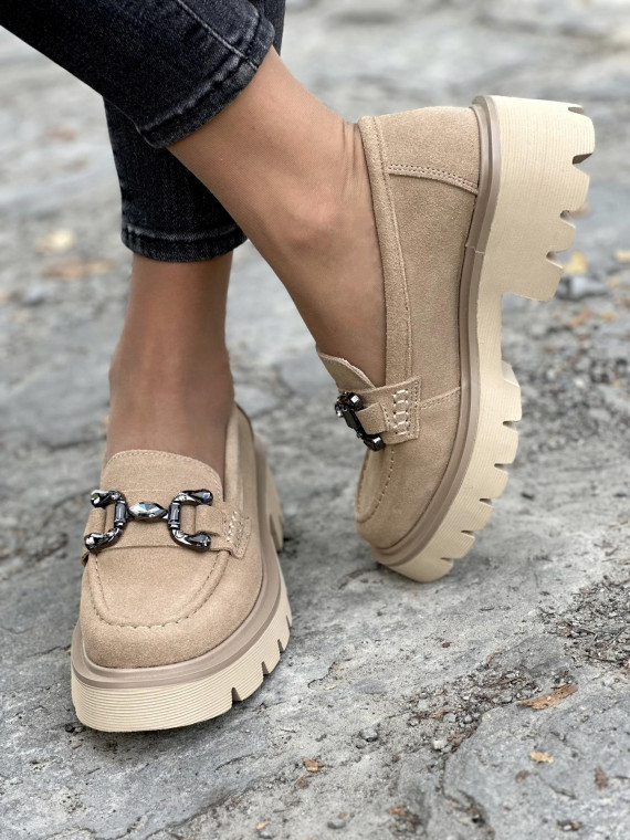 Eleganckie Mokasyny ze Skóry Naturalnej