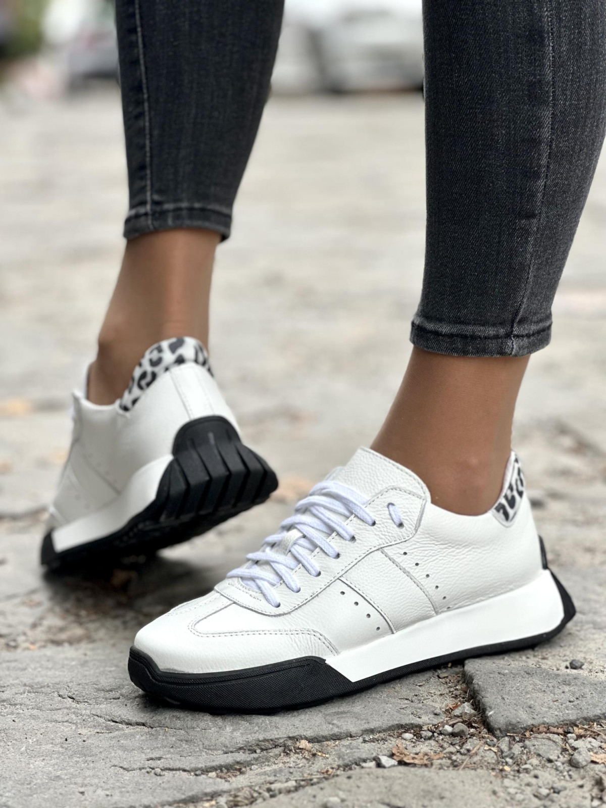 Sneakersy OLEKSY ze skóry Polskiej produkcji