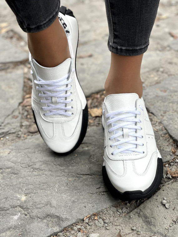 Sneakersy OLEKSY ze skóry Polskiej produkcji