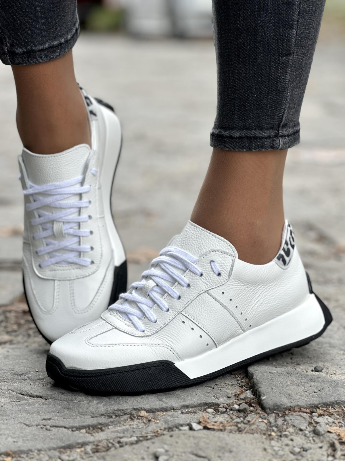 Sneakersy OLEKSY ze skóry Polskiej produkcji