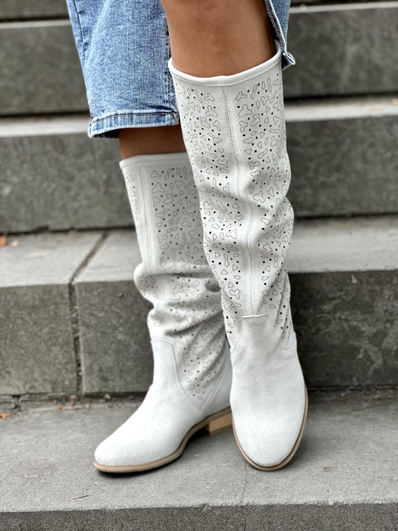 Jesienne skórzane Kozaki OLEKSY Polskiej produkcji