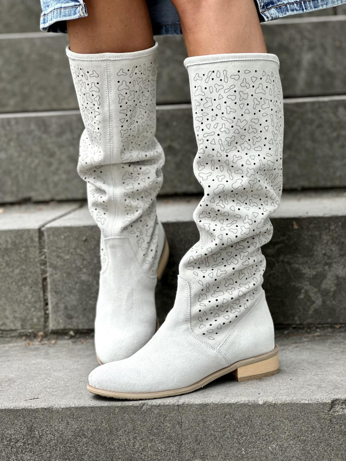 Jesienne skórzane Kozaki OLEKSY Polskiej produkcji