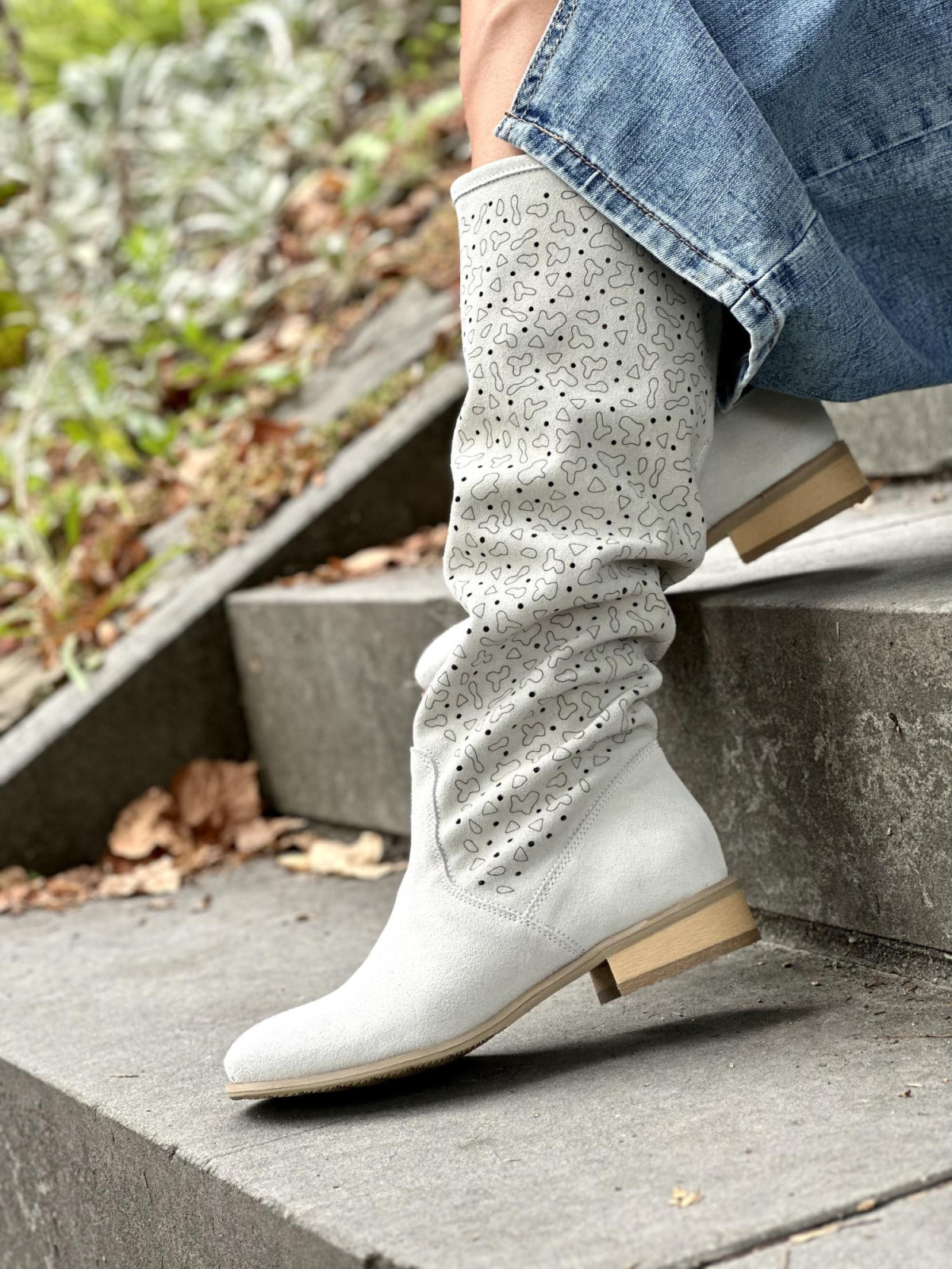 Jesienne skórzane Kozaki OLEKSY Polskiej produkcji