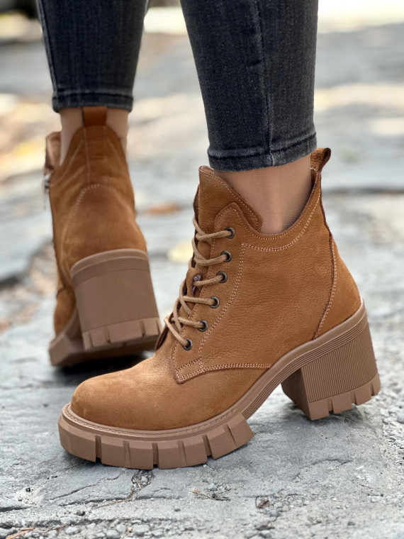 Stylowe botki ze skóry naturalnej