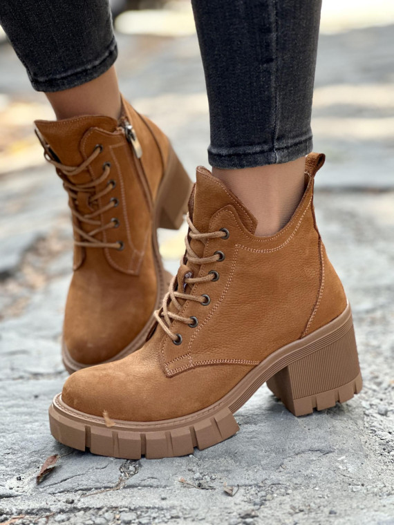 Stylowe botki ze skóry naturalnej