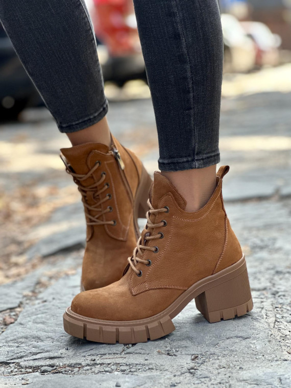 Stylowe botki ze skóry naturalnej