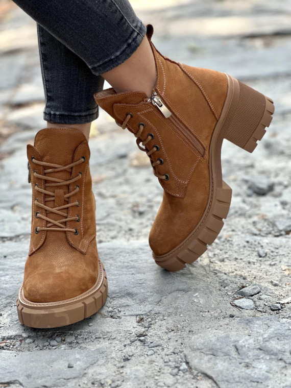 Stylowe botki ze skóry naturalnej