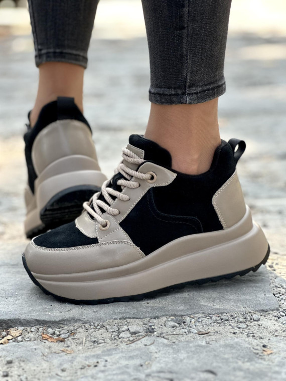 Stylowe Sneakersy ze Skóry Naturalnej