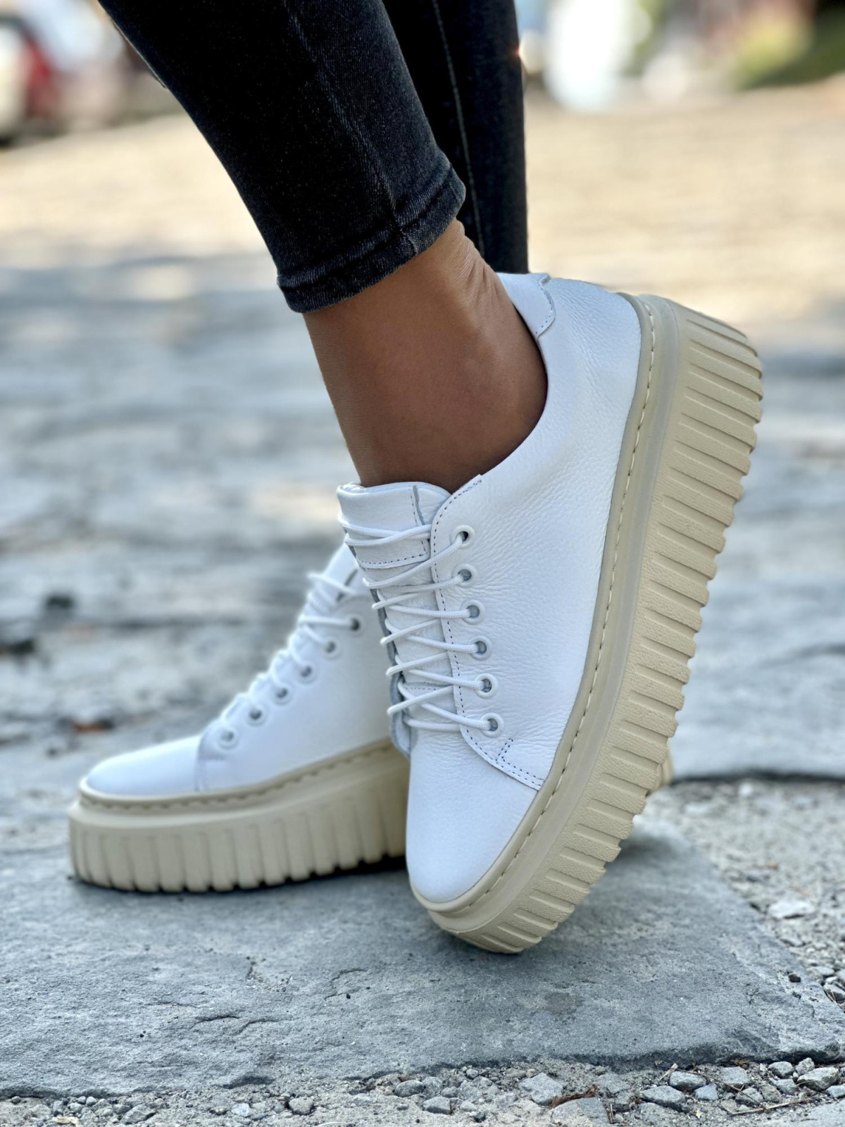 Wyjątkowe skórzane trampki OLEKSY Polskiej produkcji