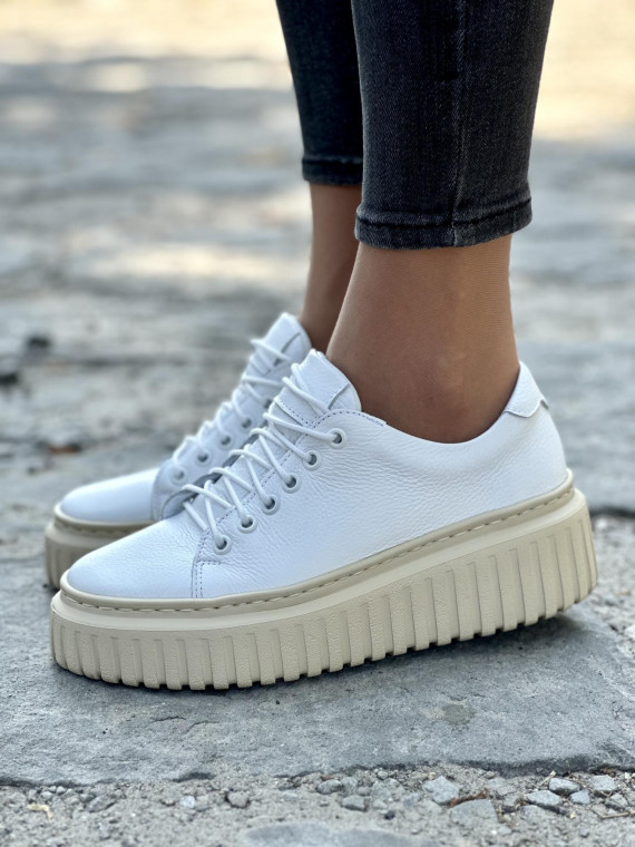 Wyjątkowe skórzane trampki OLEKSY Polskiej produkcji