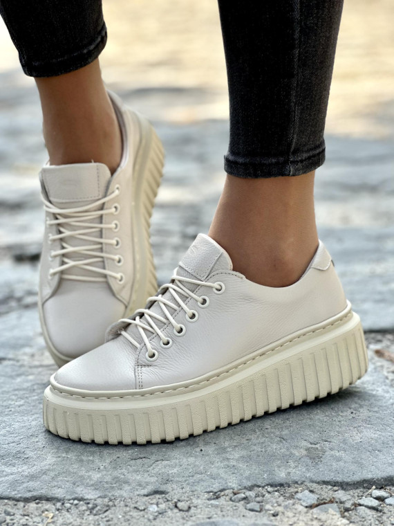 Eleganckie trampki OLEKSY ze skóry Polskiej produkcji