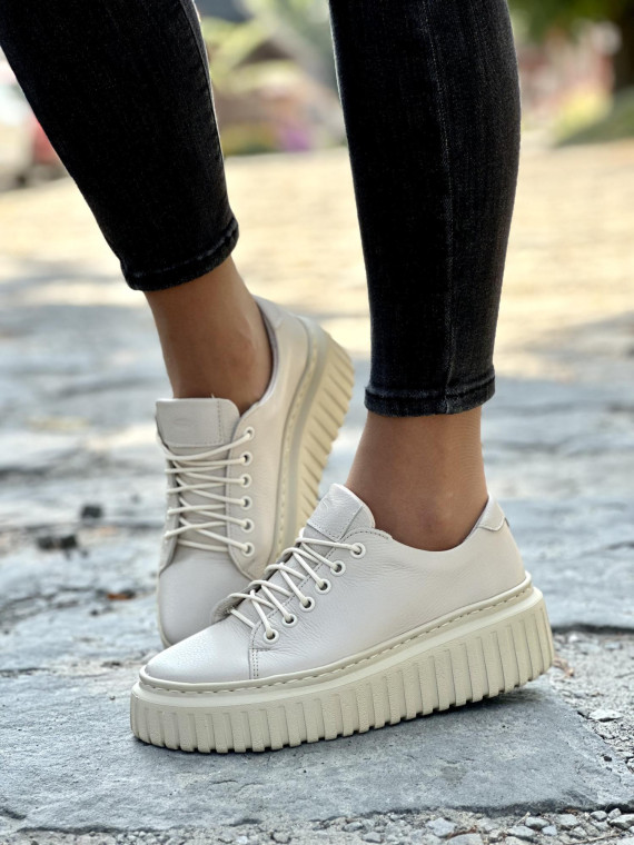 Eleganckie trampki OLEKSY ze skóry Polskiej produkcji