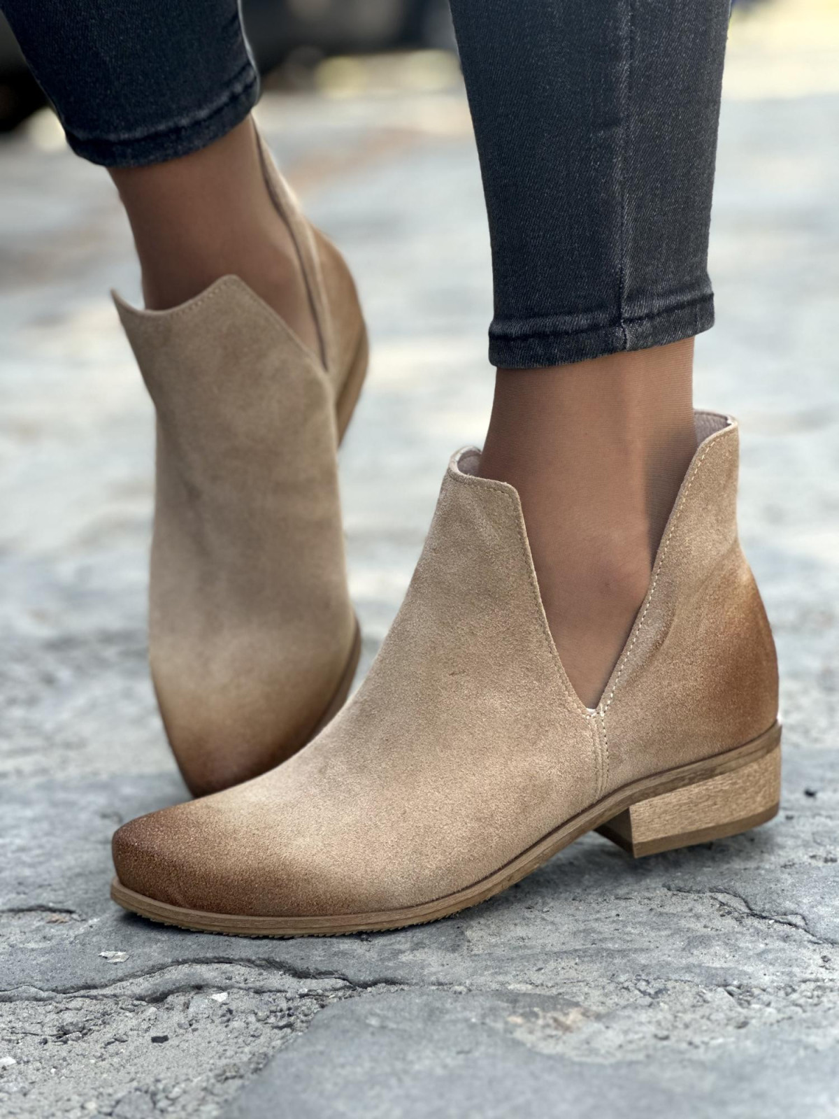 Eleganckie skórzane botki OLEKSY Polskiej produkcji