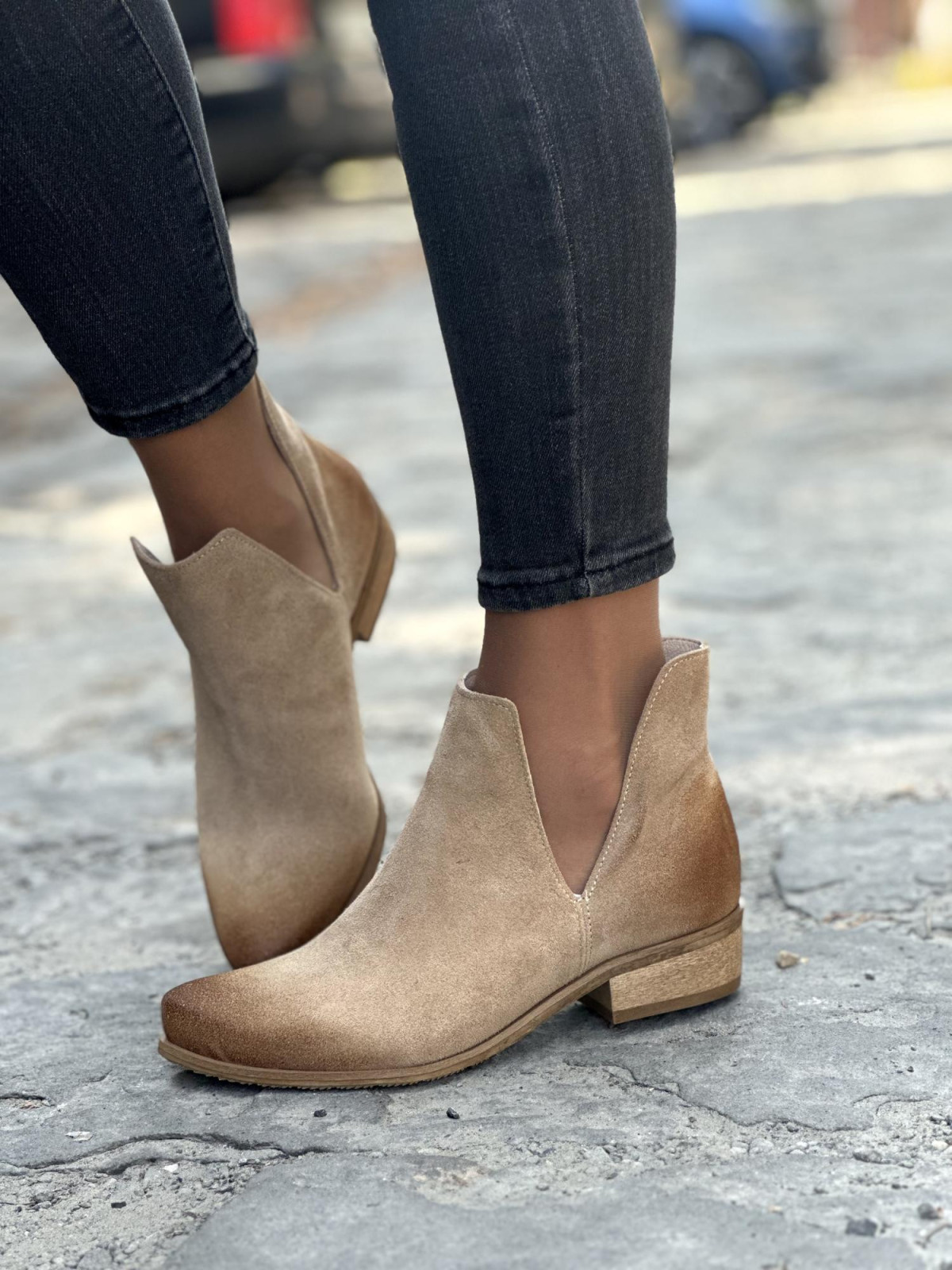 Eleganckie skórzane botki OLEKSY Polskiej produkcji