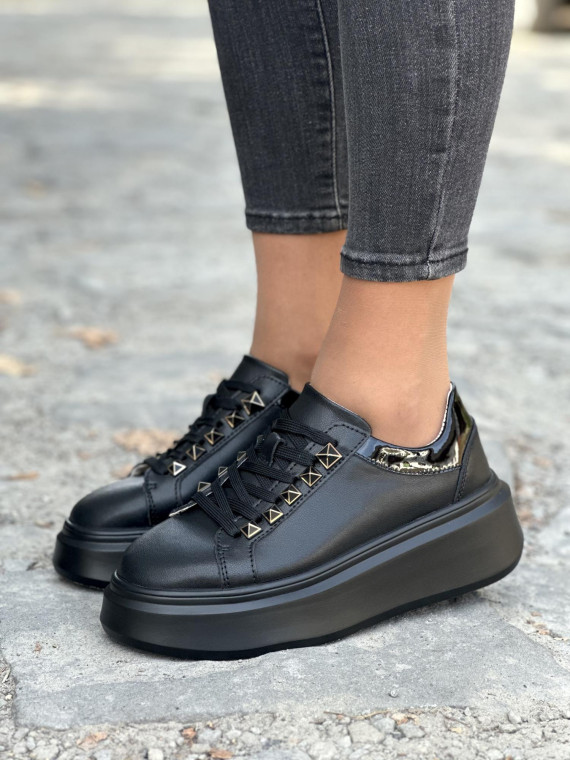 Nowoczesne sneakersy z naturalnej skóry