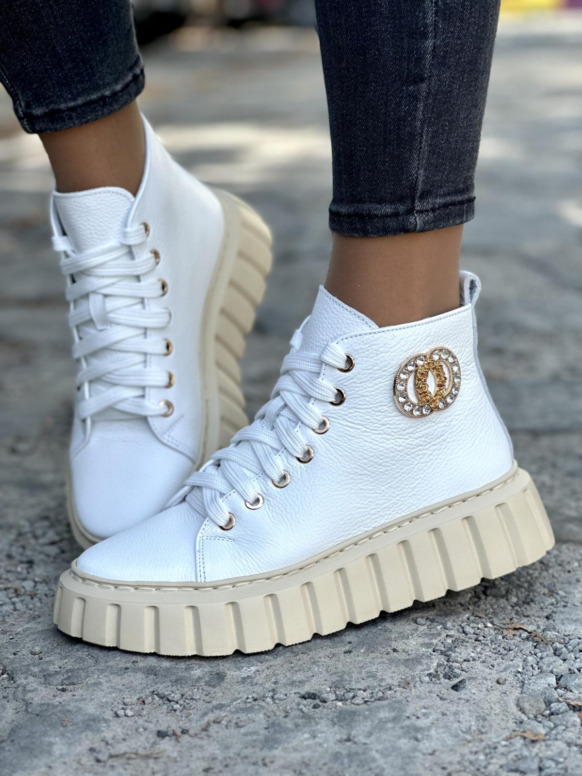 Trampki damskie skórzane OLEKSY polskiej produkcji