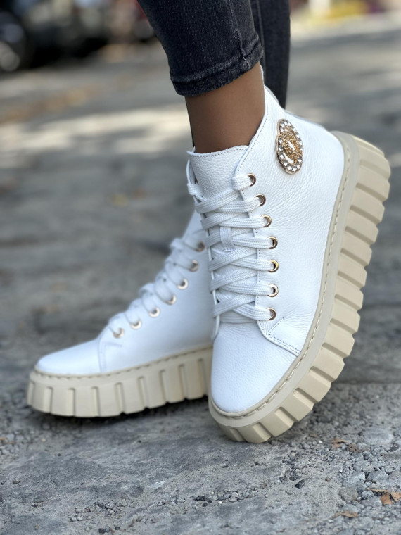 Trampki damskie skórzane OLEKSY polskiej produkcji