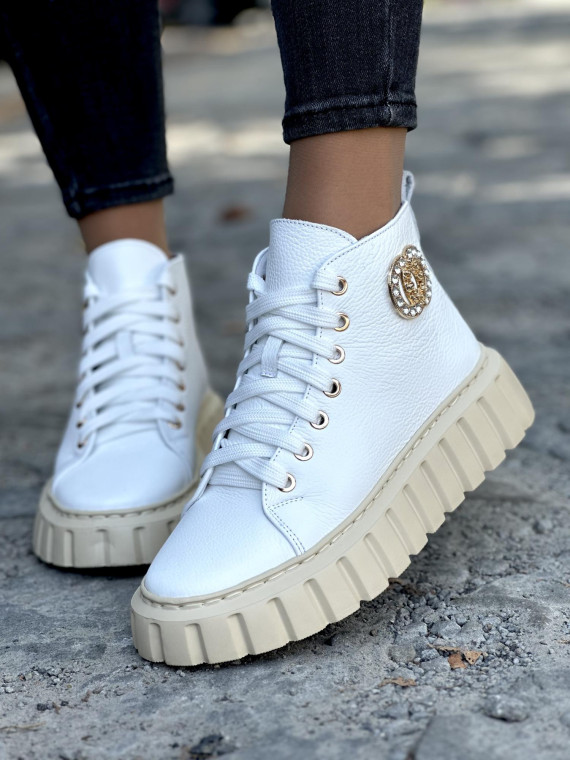 Trampki damskie skórzane OLEKSY polskiej produkcji