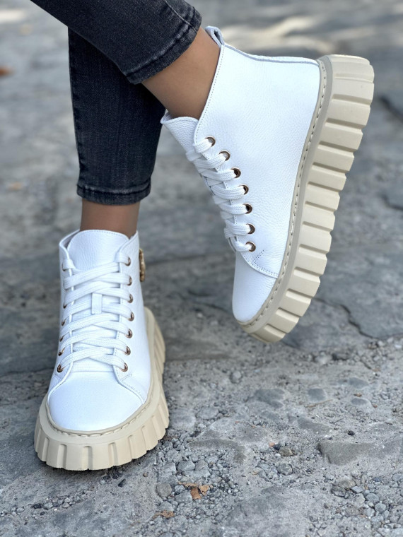 Trampki damskie skórzane OLEKSY polskiej produkcji