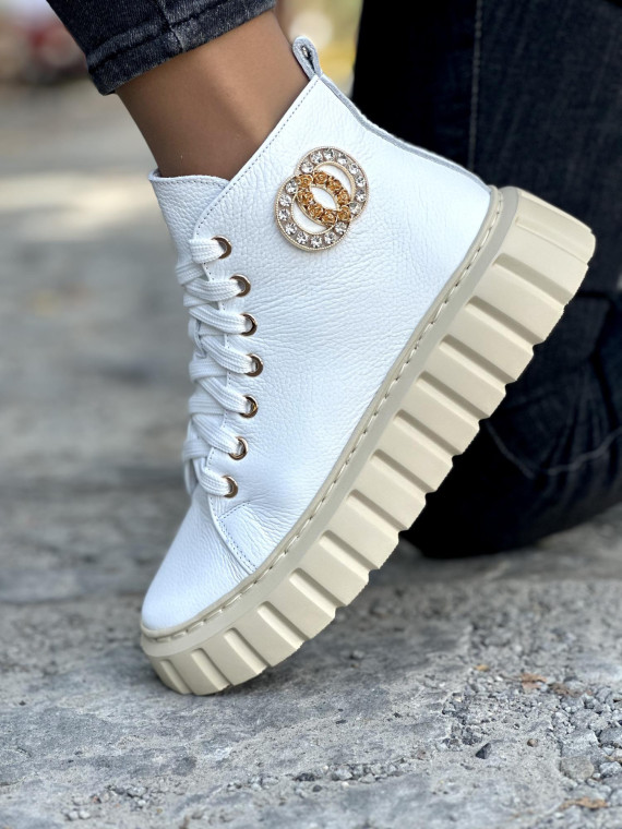 Trampki damskie skórzane OLEKSY polskiej produkcji