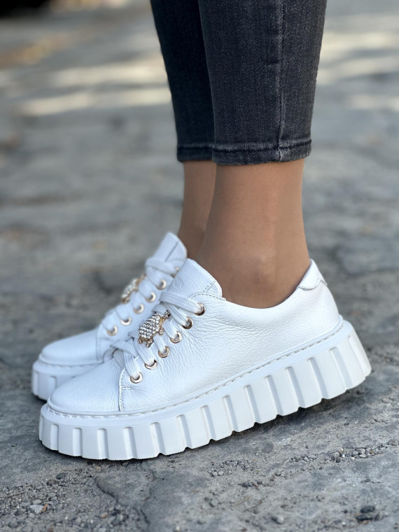 Eleganckie sneakersy OLEKSY z naturalnej skóry Polskiej produkcji