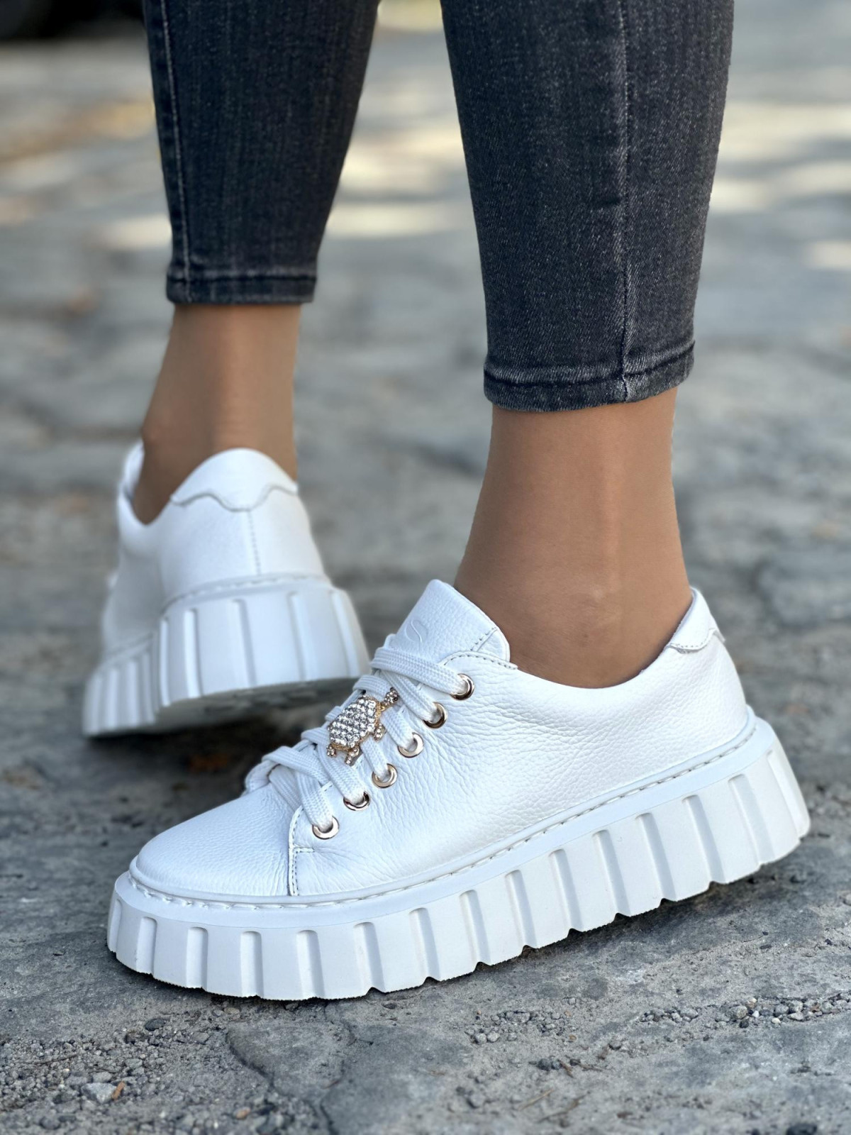 Eleganckie sneakersy OLEKSY z naturalnej skóry Polskiej produkcji