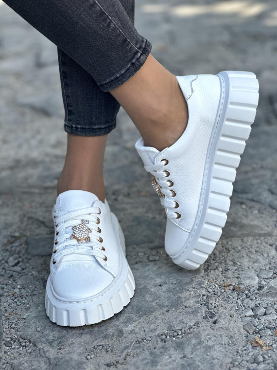 Eleganckie sneakersy OLEKSY z naturalnej skóry Polskiej produkcji