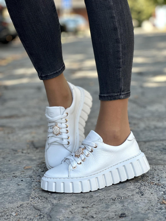 Eleganckie sneakersy OLEKSY z naturalnej skóry Polskiej produkcji