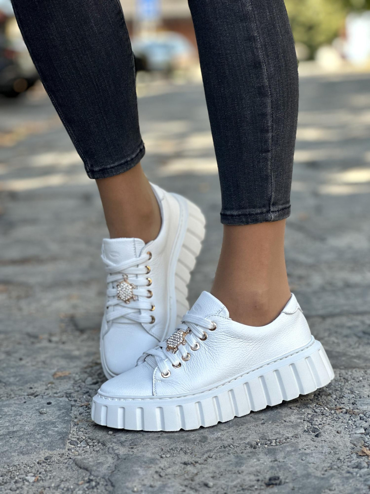 Eleganckie sneakersy OLEKSY z naturalnej skóry Polskiej produkcji