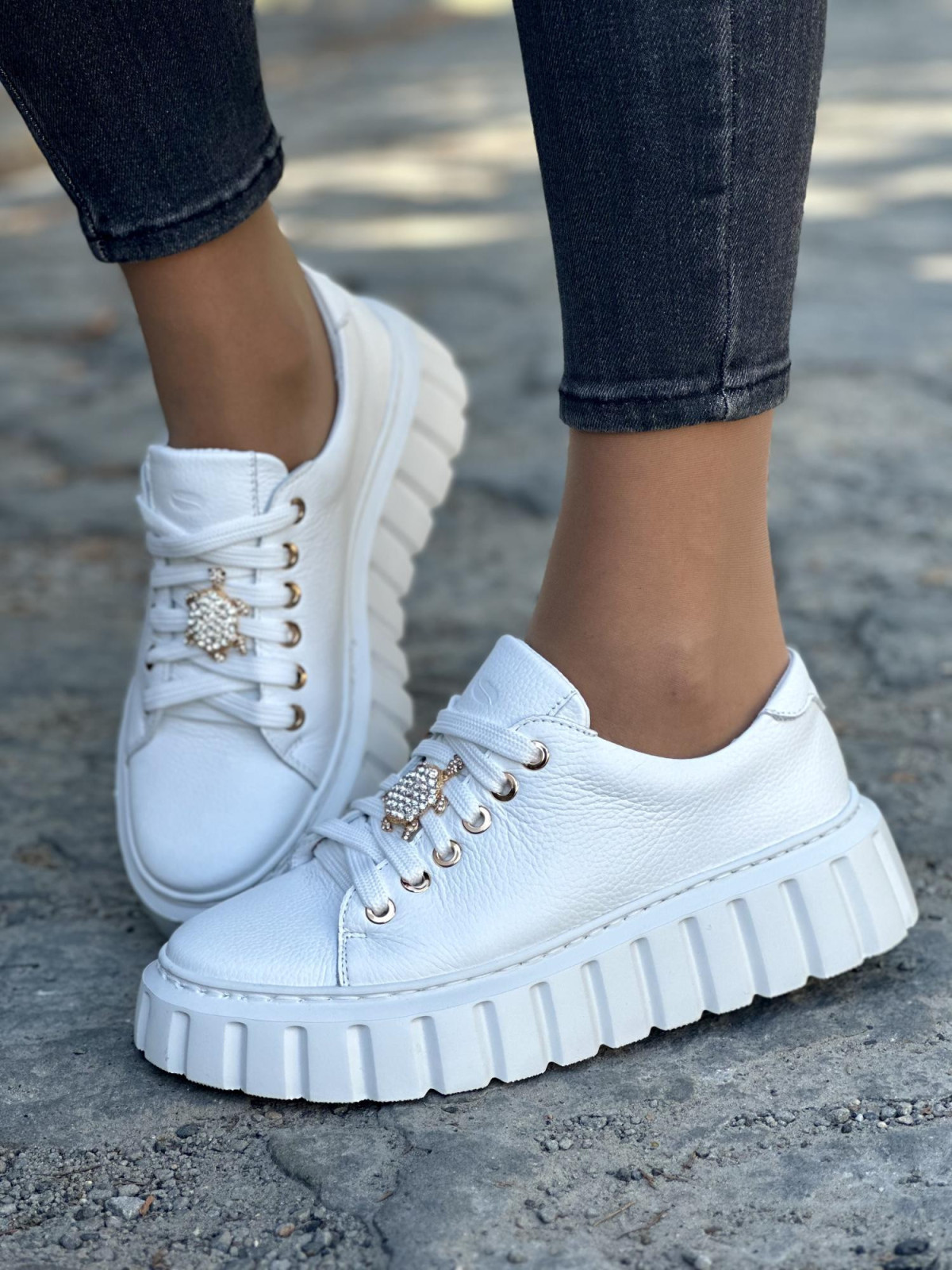 Eleganckie sneakersy OLEKSY z naturalnej skóry Polskiej produkcji