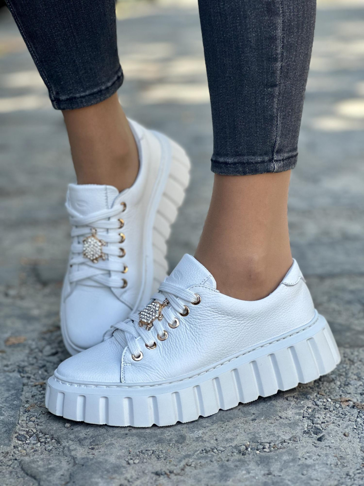 Eleganckie sneakersy OLEKSY z naturalnej skóry Polskiej produkcji